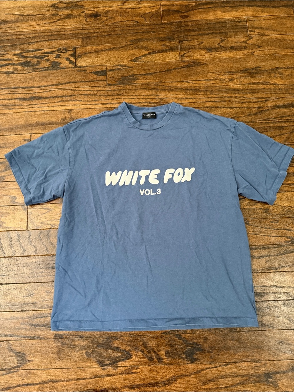 White Fox Boutique Slate Blue 'WHITE FOX VOL.3' Graphic Tee